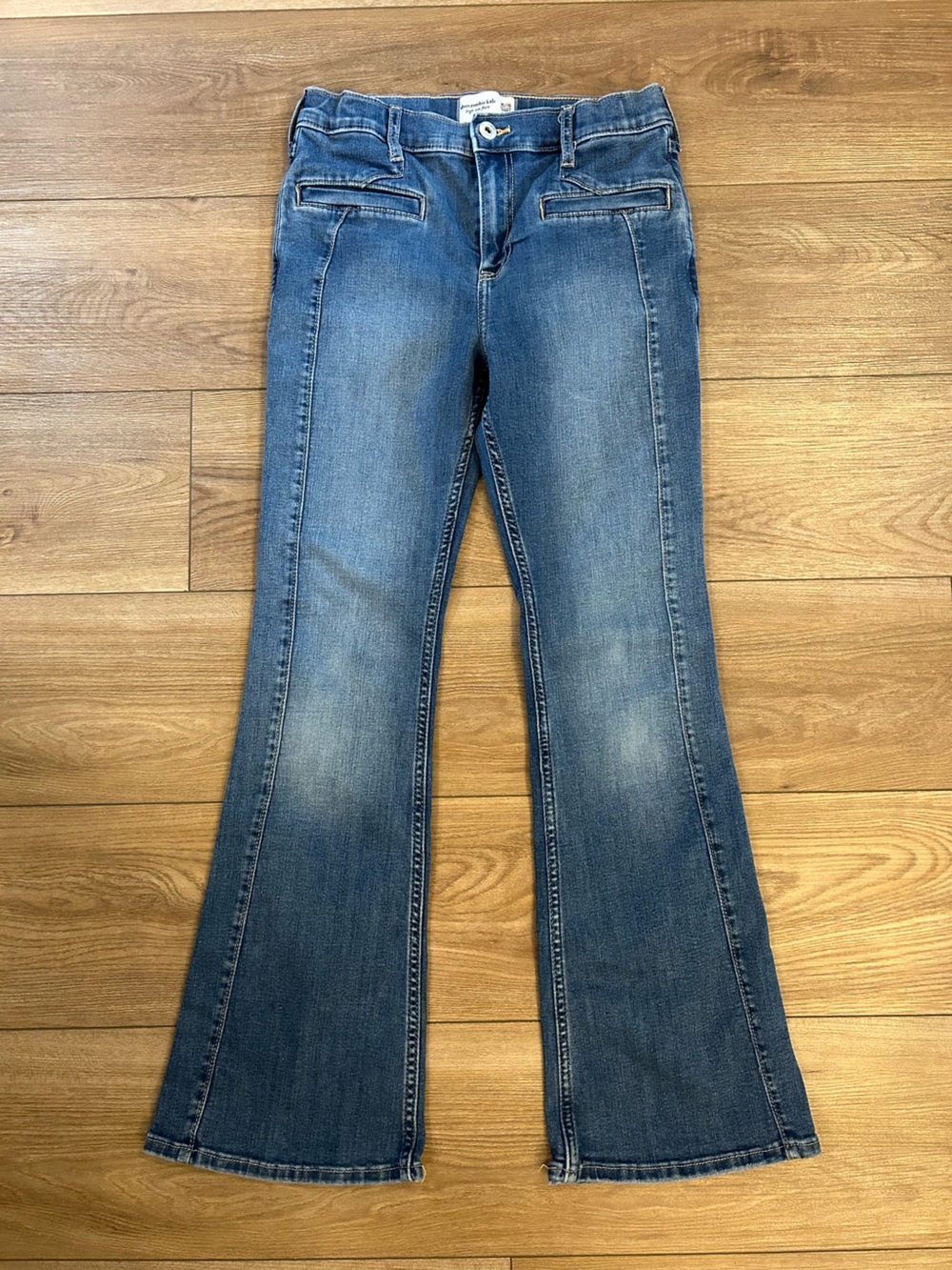 Abercrombie Kids 15/16 Short Flare Jeans Y2K Denim